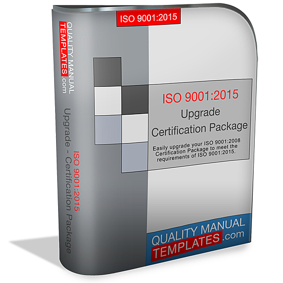 ISO 9001:2015 Upgrade - Certification Package